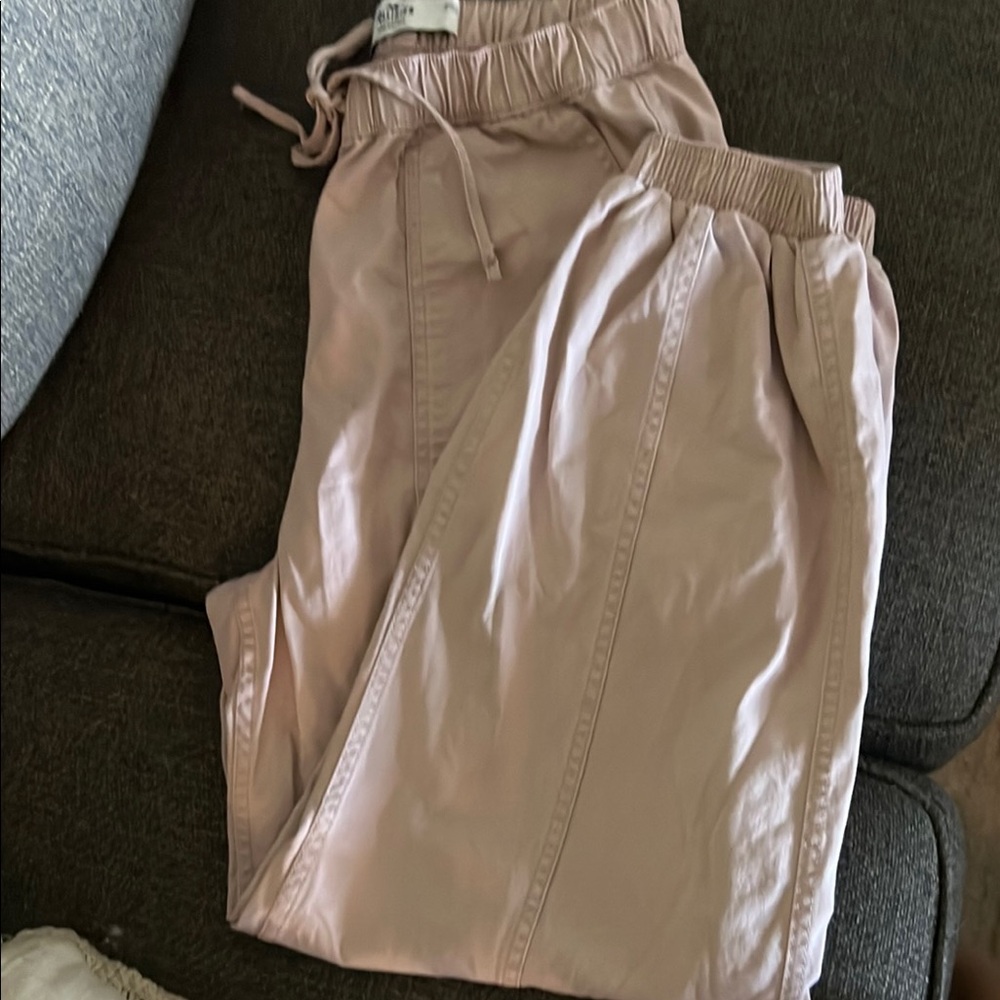 Hollister Joggers Pants Light Pink Ultra High-Rise Womens S